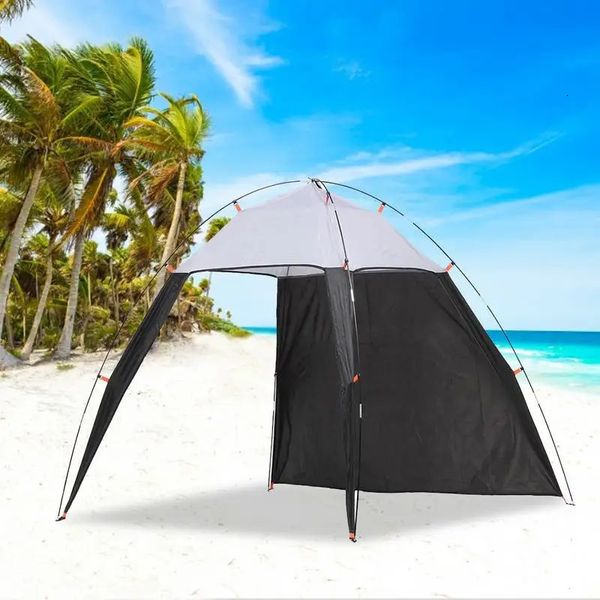 Canopy Beach Shelter Sun Shade Tent da tenda leve antiuv à prova d'água para pesca Camping Picnic Travel 240416