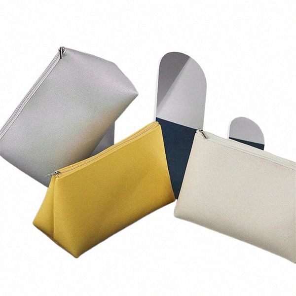 Оптовая сумка для хранения путешествий большая емкость Cvvient Sier White Color Pvc кожаный мешочек с Zipper i7n9#
