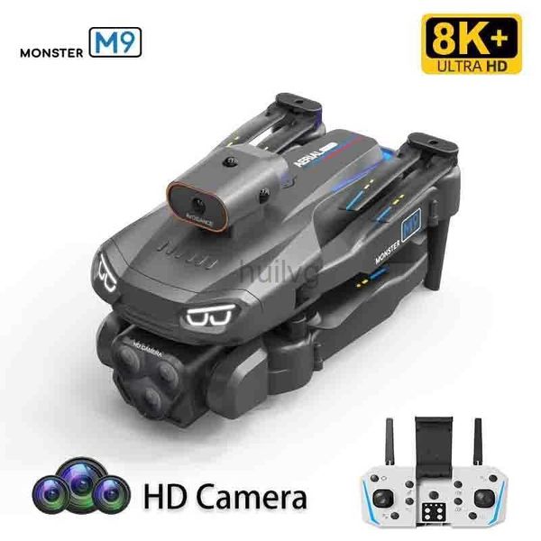 Droni droni droni 8k professionista m9 rc quadricottero piano da 10 km remoto controllatore giocattolo dron telecamera 4K Evitamento ad ostacoli Fotografia aerea 24416 24416