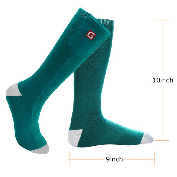 WOLLE1 PAIL THERMISE COTTOME HEIZTE SOCKS FOTE Wärmer Elektrische Erwärmung für Sox Jagdeis Fischereistiefel Erwärmung im Freien Socken 7251003