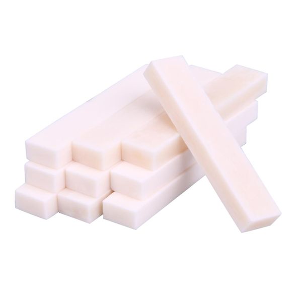 10pcs Guitar Bass Real Blank Bone Nut para LP Folkclassical Electric Acoustic Guitar Bone Saddle White6433803