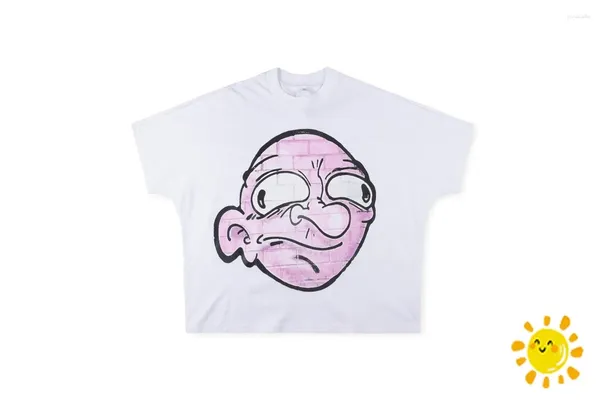 Magliette da uomo 24ss di alta qualità stampa oversize stampa blutosatire t-shirt per bambini wimpy uomo da donna camicia