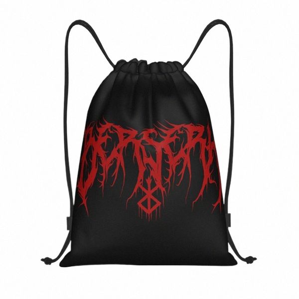 Anime Berserk Logo Draw String Rucksack Fitnessstudio Sport Sackpack Water Resistant String Bag für Yoga P7GZ#