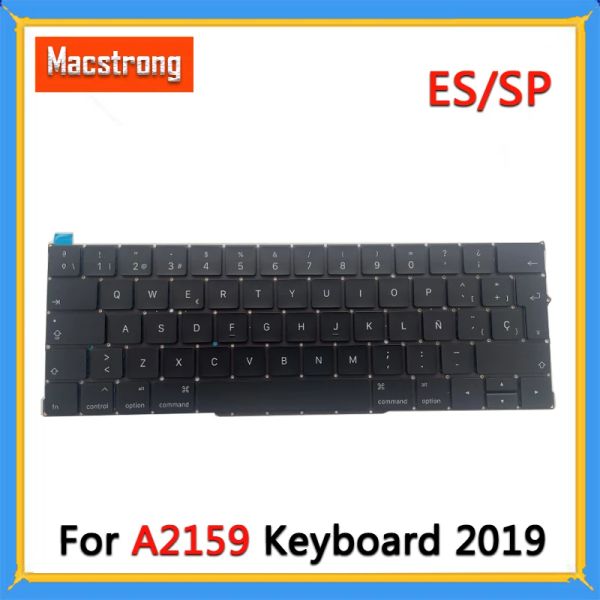 Клавиатуры совершенно новая A2159 Испанская клавиатура для MacBook Pro 13.3 '' A2159 SP Клавиатура 2019 ES EMC 3301