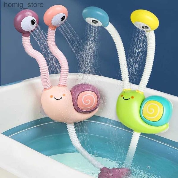 Badezimmer Spielzeug Wasserspiel Schneckenspray Wasserhahn Dusche Elektrische Wasserspray Spielzeug Baby Bad Kinderspielzeug Y240416