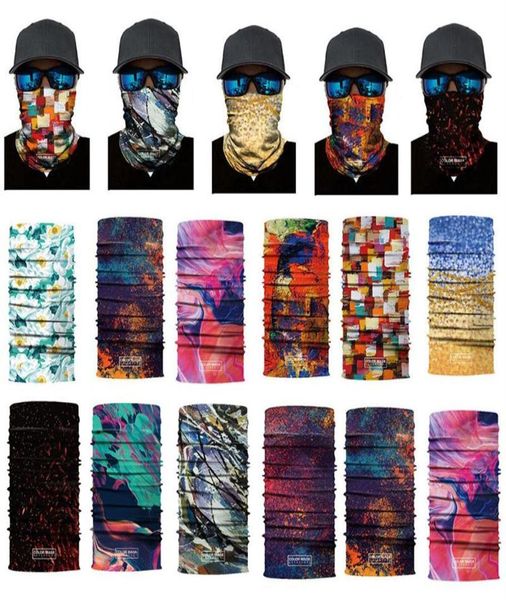 1pc tiedye printing езда на велосипеде Bandana Magic Scarf Fishing Headdsd