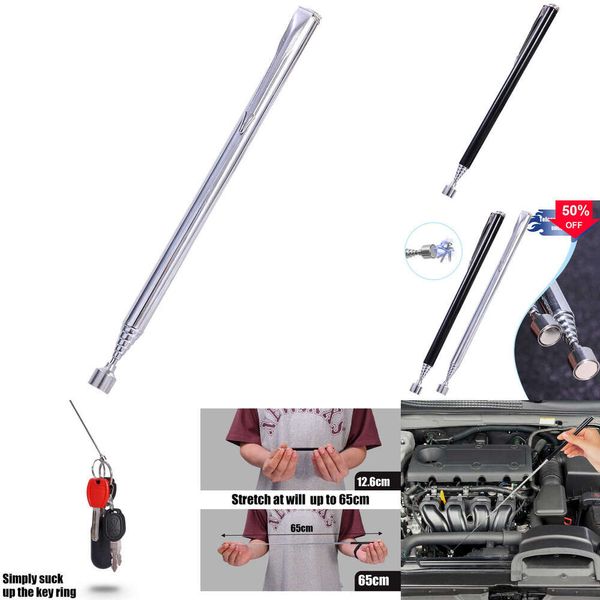 2024 selezionatore magnetico telescopico per auto Penna retrattabile Penna in acciaio inossidabile Bullone Portable Repair Repair Repair Strumenti 65 cm