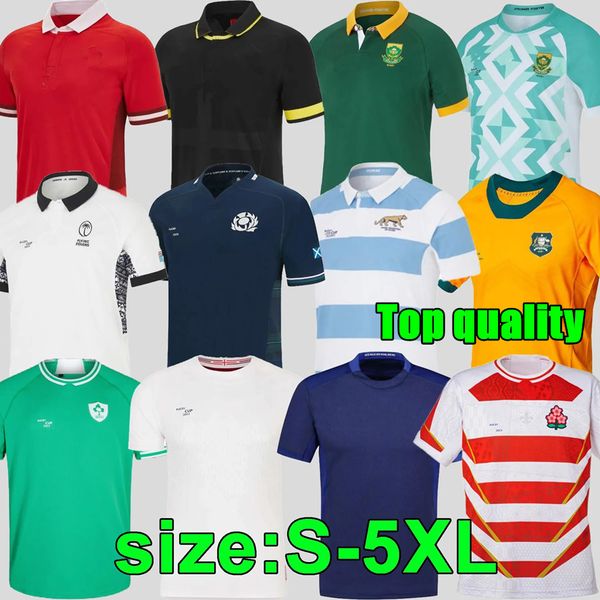 2023 neues Irland-Rugby-Trikot, Sweatshirt, 22 23, Schottland, Englisch, Südengland, Vereinigtes Königreich, afrikanisches Heim-Auswärts-Set für Herren und Kinder, ALTERNATE Africa Rugby-Shirt von höchster Qualität, Größe S-5XL