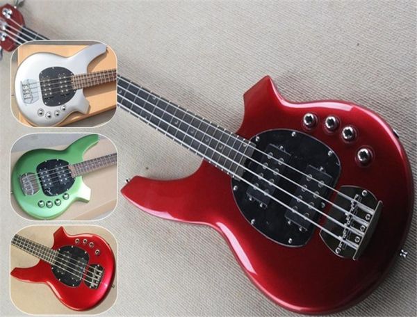 Música M 4 String Bassbongo Bass Guitarrred Green Guitar Dual Bateria Packrosewood Fingerboard Inlay24 Frethh Pickups2969073