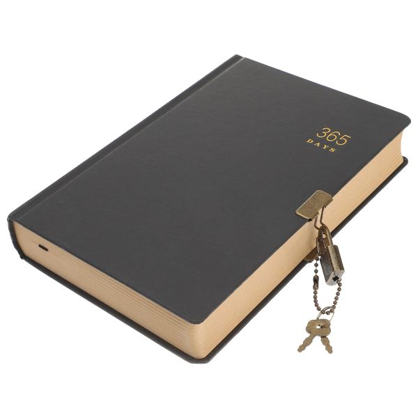 Notebooks Journal Notebbook с замком 365 дней секретного дневника прекрасное ноутбук для записной книжки для студенческой мужчины (случайный стиль)