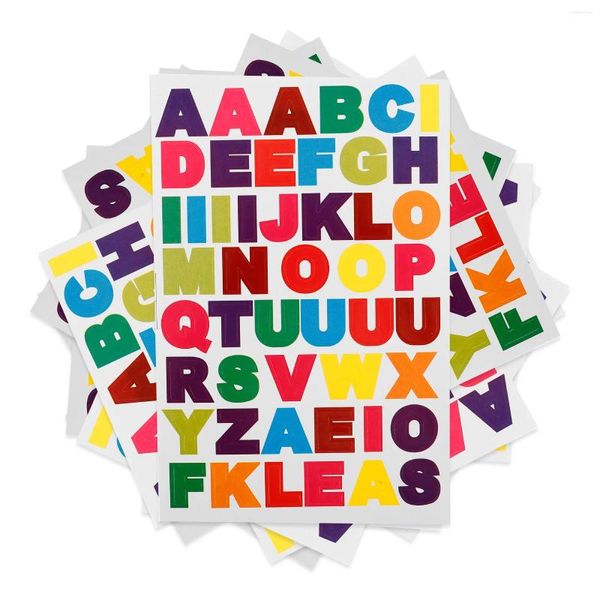 Lagerflaschen 10 Blechaufkleberblätter für Kinder kleine Buchstaben Aufkleber Universal Teaching Supplies von