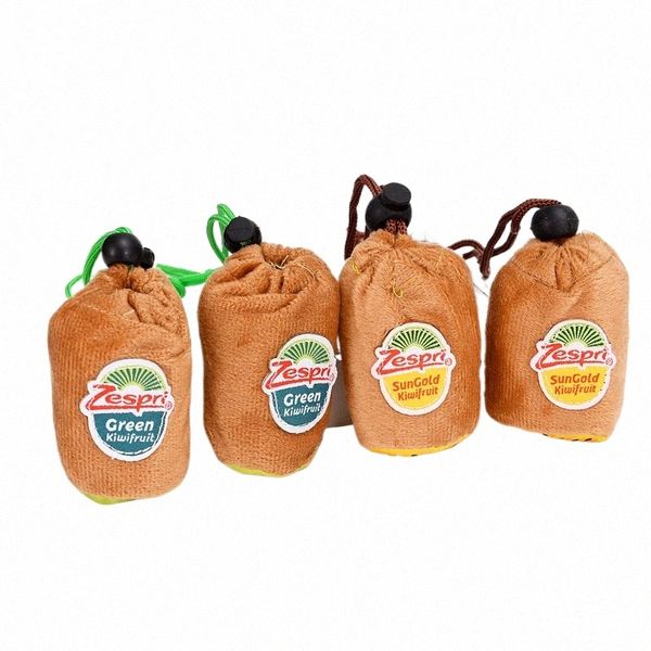 10pcs Kiwi Sapito novos bens de alta qualidade Promoção Promoção de vendas reutilizável Bolsa de mercearia de mercearia Polyester GRANE