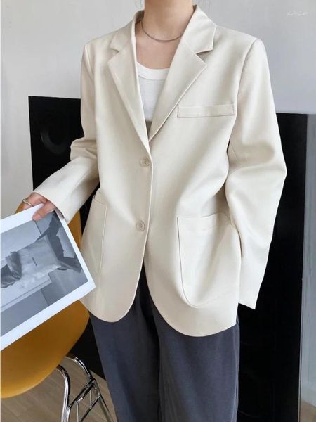 Sumpe da donna Blazer Spring in versione coreana Versione sciolta Giacca a maniche lunghe Giacca Design Retro Design