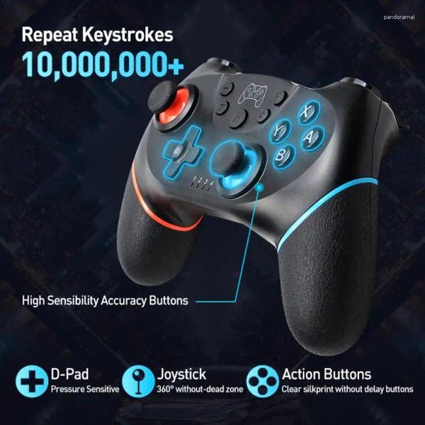 Игровые контроллеры беспроводной контроллер Gamepad Joypad Remote для N-переключения видео USB Joystick Switch