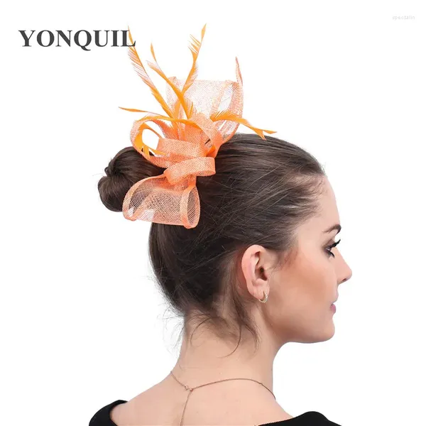 Boinas bonitas de casamento de casamentos noiva Fascinator Acessórios para pinos de cabelo formal coquetel cockdret hat woman casar