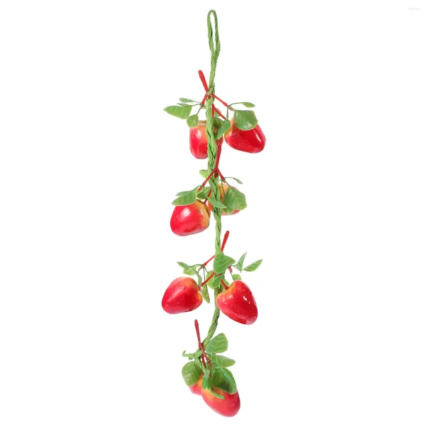 Decorazione per feste simulata Strawberry finta decorazioni di natalizi di vite giardino pendente di frutta sospesa