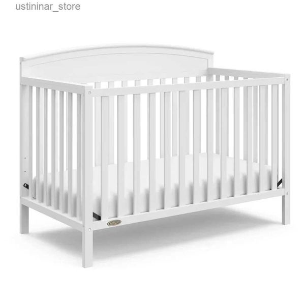 Baby CRIBS BUSSAC BENTON 5 em 1 Convertible Baby Crib Multicolor Baby Furniture Bed for Girlskid Casamento Cama L416