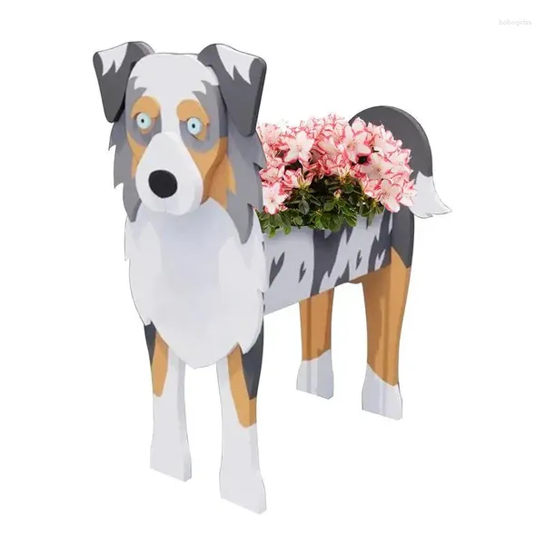 Vasi a forma di cane pianta contenitore succulenti fiori graziosi fioriera animale fioriera ornamento decorazioni da giardino per