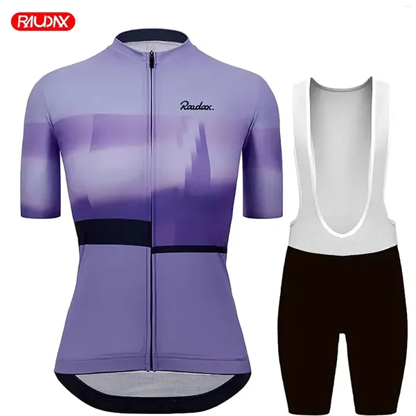 Racing Define shorts de ciclismo feminino Jersey Terno de verão Mangas curtas Roupas Triathlon Mountain Bike Roupos