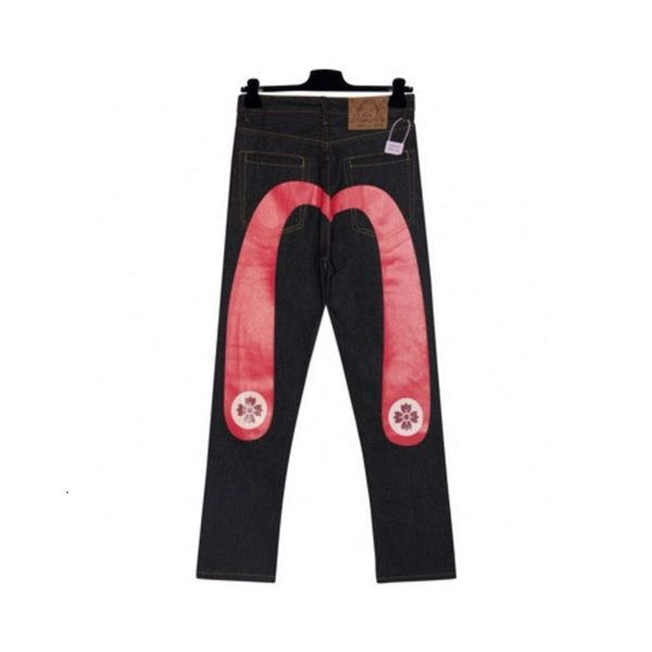 Big Denimhose, Jeans, Herbst- und Winterpaarstile, Originalfabrikmilch -Denim, Red M Print