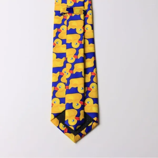 Laço amarra amarelo pato gravata engraçada pato de borracha como eu conheci sua mãe gravata 8cm impressa