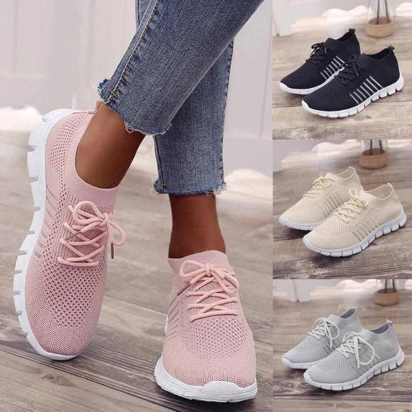 Scarpe casual da donna sneaker traspirante Fashion Firing Weaving Socks Student Running Sports Times 44