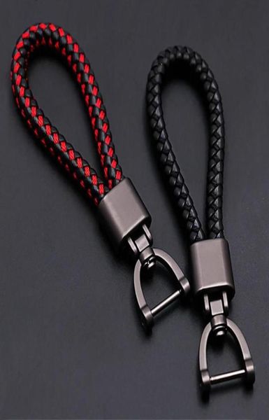 Chave de carro de couro de alto grade, chaveiro de couro, 360 graus girando a ferradura de buckle jóias key rings saco pinging3137685