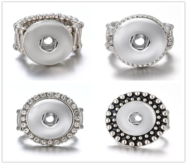 O mais novo botão de jóias de anel de faixa de banda de snap 10pccslot de 10pcslot de 18 mm de gengibre ajustável7687289