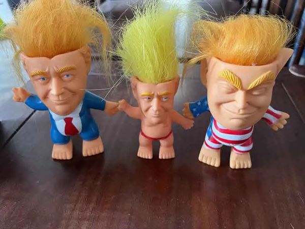 Produtos favoritos do PVC Creative PVC Trump Doll Party Toys Interessor 0416