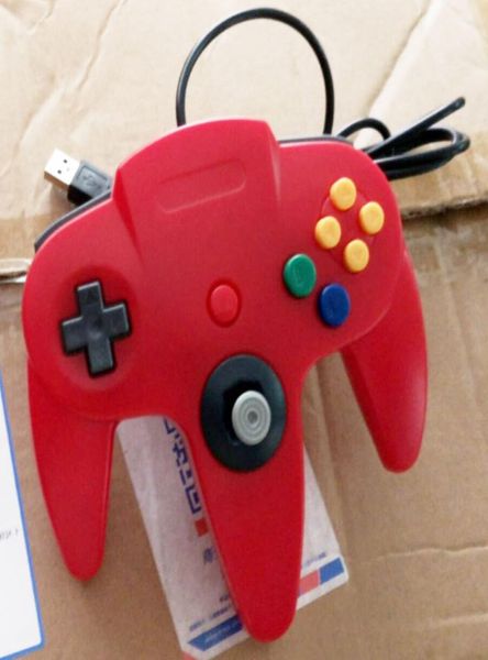 Il controller di gioco a mano lungo USB joystick per PC Nintendo 64 N64 Sistema 5 Color in stock9303844