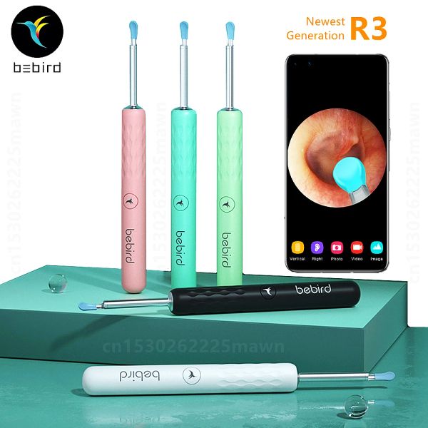 Prodotti Bebird R1 R3 X3 A orecchio visivo Smart Visual Sticks Endoscopio da 300 W Earcision America ad alta precisione Mini fotocamera Otoscopio Health Care Mijia Cleaner