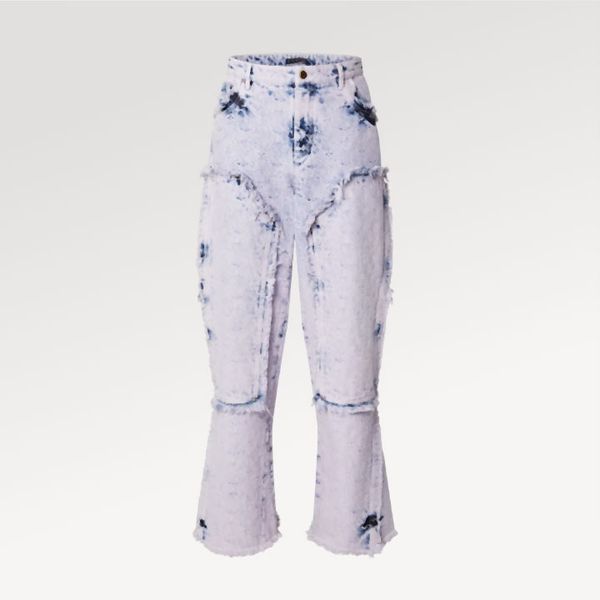 Nuovi pantaloni da abbigliamento a gambe largo l 1ab4sb Mens 1ab4tb mono grammo giacca in denim maschile giacche da donna rivestimento in denim lavaggio blu design blu lettere abbottonate vocali