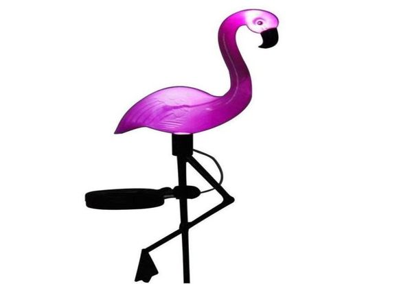 Flamingo Solar Stake Light Solar Poad Lights Flamingo Lawn Lampe für Garten Pathway Yard Walkway Pink Color2836843