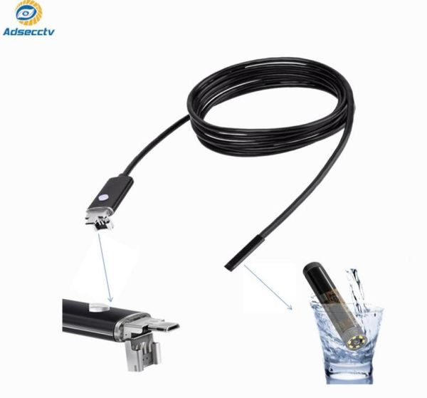 Водонепроницаемые камеры инспекции IP67 длиной 2 м 7 мм 2 в 1 USB Endoscope 6pcs Светодиодные камеру для Android мобильный телефон и PC5922192