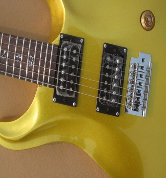 Gold Color Neck através do corpo PRS Prs Electric Guitar Número de trastes 24 incrustações Birds Chrome Hardware4813231