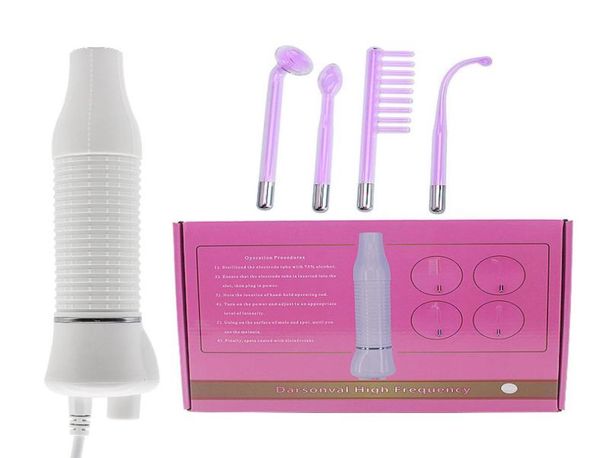 NOVO VIOLET ORANGE RAY RAY ELETRODO DE ELETRODA DARSONVAL DE DARSONVAL PARA CUIDADO FACIAL CARE CAREMENTO DE ACNE REMOVER CABELO COM 4 GLASS2820731