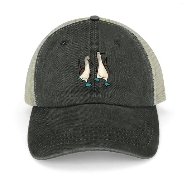 Berets Blue Footed Booby Birds Cowboy Hat роскошные мужчины дизайнерские шляпы для гольфа для женщин Мужские