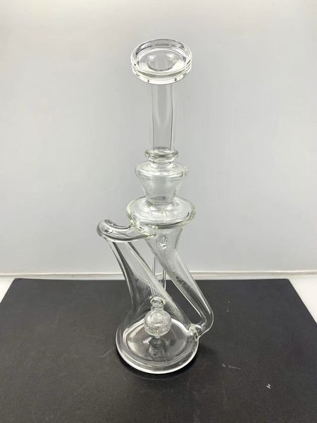 Kül Catcher Su Bong Çift Tüp Dab Teçhizat Harnaklar Su Boruları Cam Bongs Kabak Tüpü Bong Özelleştirilebilir veya Özel Mesajla Toptan Olabilir14mm 18mm 10mm