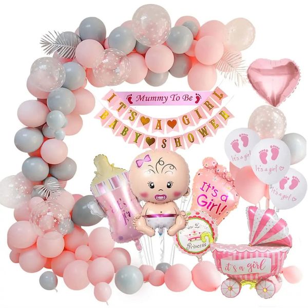 Decorazioni per feste baby shower kit di palloncini rosa è una ragazza banner mummia per essere un palloncino da bambino a palloncino a palloncini a palloncino 240411