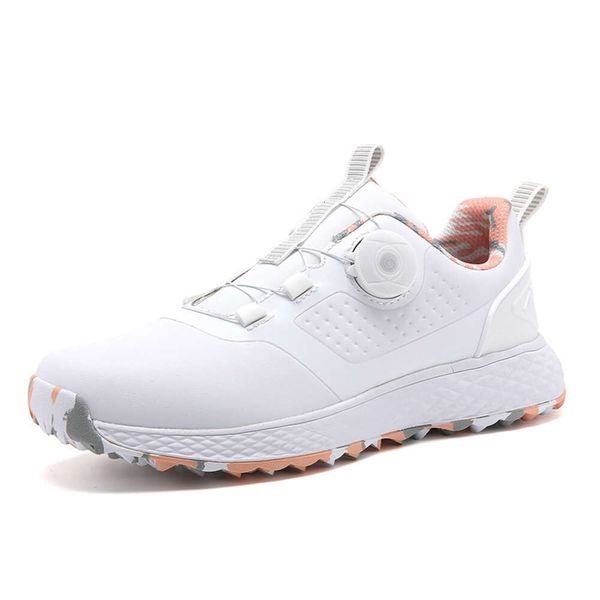 2024 Neue Damen -Profi -Golfschuhe weiß rosa leichte Trainingssneaker