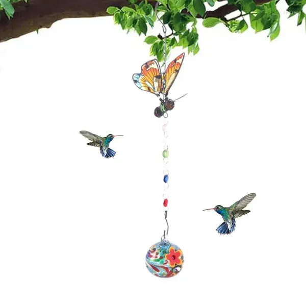 Altre rifornimenti per uccelli in vetro alimentatore di colibrì decorazione abbagliante sospesa facile riempimento attrarre uccelli