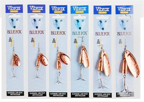 Metal Jigs Spinnerbaits Balıkçılık Cazibesi 6 Boyut 3 Renk Bas Fishing için Tatlı Su Döndüren Yem Kancası242x6918356