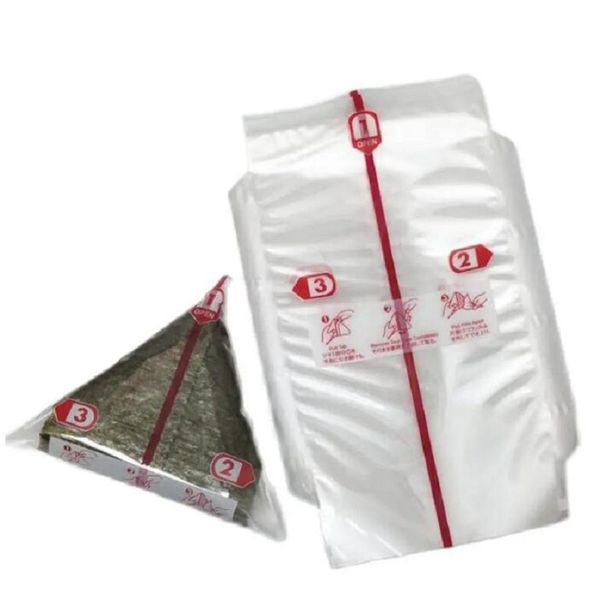 Bolsa de embalagem de arroz de arroz de estilo japonês de estilo japonês camadas duplas de algas marinhas ornigiri saco de sushi fazendo ferramentas de bento embalagem