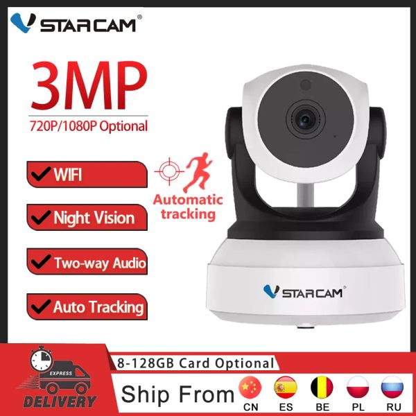 Sistema Vstarcam 3MP WIFI WIFI IP Câmera de vigilância CCTV Câmera 720p/1080p Segurança residencial Ir Night Vision Ptz Baby Monitor Câmera