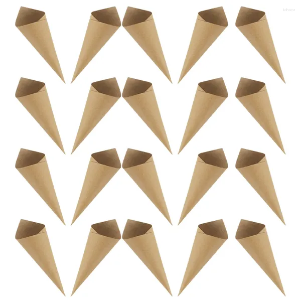 Decoração de festa 120 PCs Vellum Paper Petal Cones para confete de casamento Candy Kraft cobre mulheres femininas