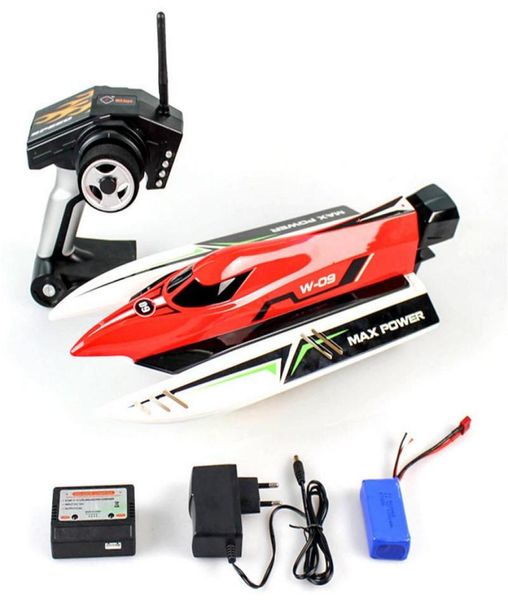 RC Boat Wltoys WL915 Máquina de 24 GHz Rádio controlado por barcos Motor sem escova de alta velocidade 45kmh Racing Boat Toys for Kids 2012044887141