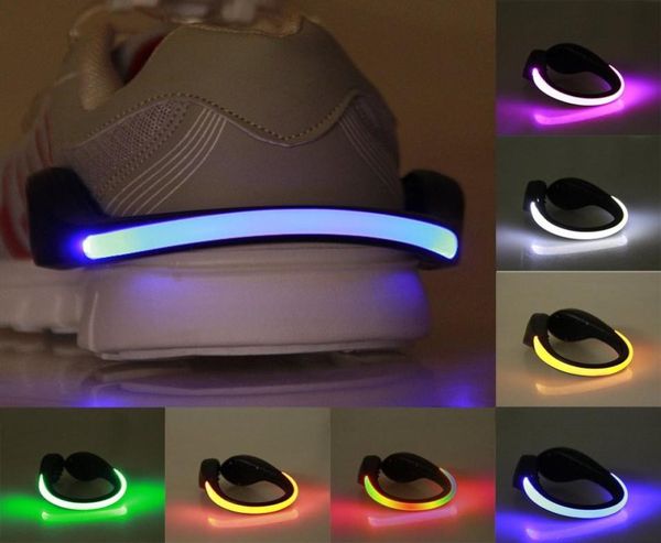 Açık bisiklet bisiklet led aydınlık ayakkabı klipsi ışık gece güvenlik uyarı led bisiklet bisikleti için parlak flaş ışığı led 1 PCS1511403