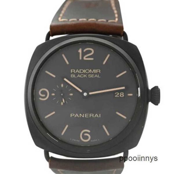 Top 10 orologi meccanici PANEREI Luminor Orologi da polso Swiss Technology Radiomir Black Sealed PAM00505 Ceramica Rivestimento ceramico da 45 mm Automatico orologio Utew