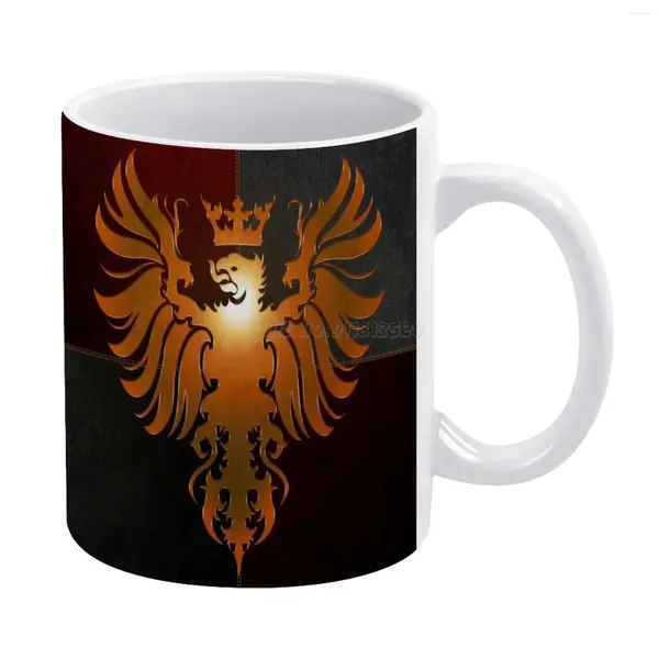 Massen Basilicica Corps Weißer Tasse 11oz Keramik Tee Kaffee Freunde Geburtstagsgeschenkspiele Phoenix Black Desert Online Bdo Guild Logo