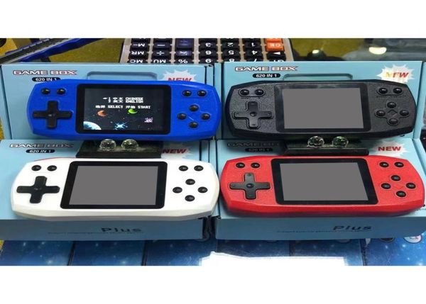 620 Retro Portable Game Player Handheld Video Games Consoles Color LCD Display Support TV -Eingabe PK PXP3 SUP PVP für Kids Gift2849677